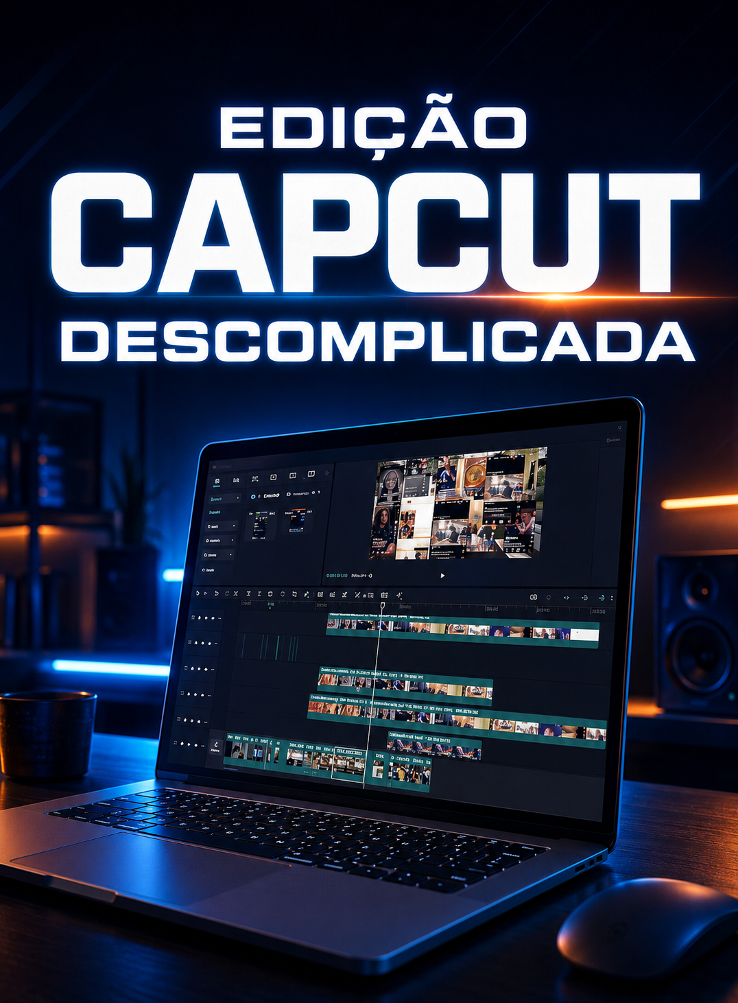 Capa do curso Edição CapCut Descomplicada